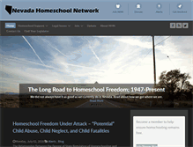 Tablet Screenshot of nevadahomeschoolnetwork.com